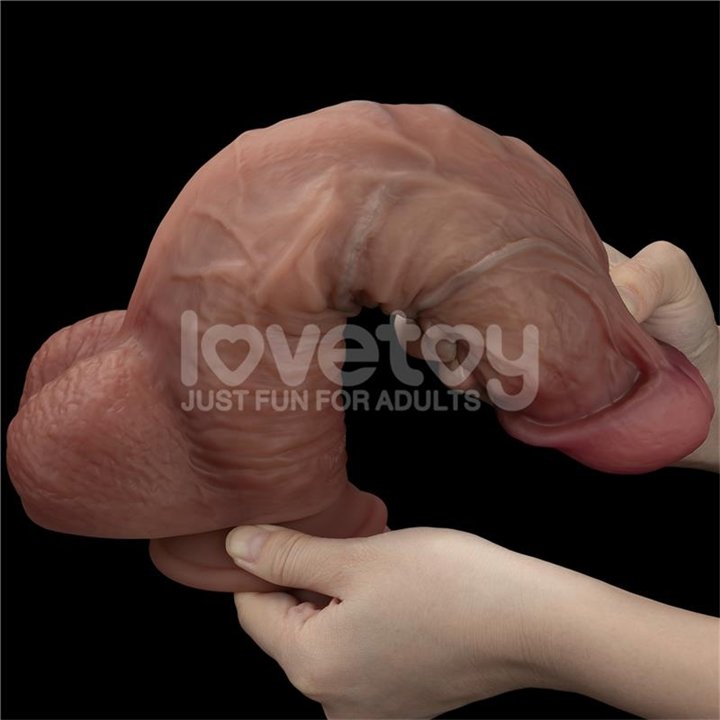 Dildo Dual Layered XXL 10.5 Black - LO-LV411081-B - Teknashop Ltd