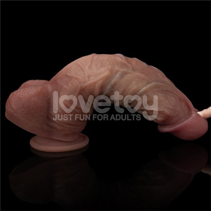 Dildo Dual Layered XXL 10.5 Black - LO-LV411081-B - Teknashop Ltd