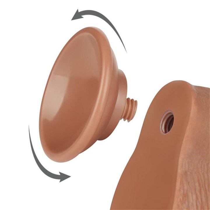 Dildo Sliding Skin 7.5 Brown - LO-LV317304 - Teknashop Ltd