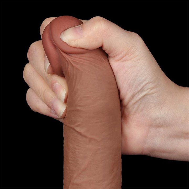 Dildo Sliding Skin 7.5 Brown - LO-LV317304 - Teknashop Ltd