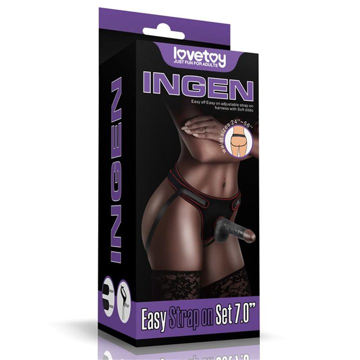 Adjustable Strap On with Dildo 7.0 - LO-LV715025 - Teknashop Ltd