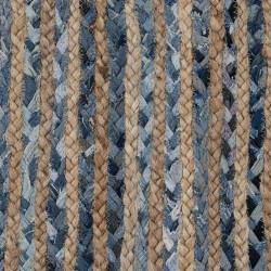 Carpet Natural Blue Cotton Jute 230 x 160 cm (S8802317) - Teknashop Ltd