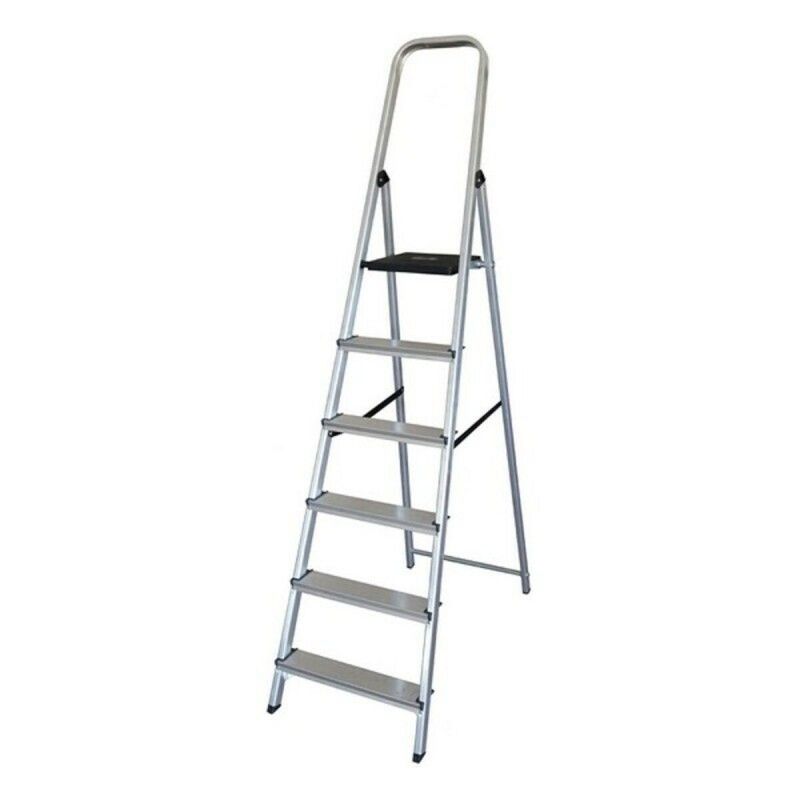 6-step folding ladder (198 x 47,5 x 12 cm) (S2200355) - Teknashop Ltd