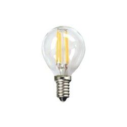 Spherical LED Light Bulb Silver Electronics 1960314 E14 4W 3000K A++ (Warm light) (S0424217) - Teknashop Ltd