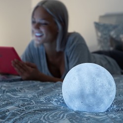 Rechargeable LED Moon Lamp Moondy InnovaGoods (V0103129) - Teknashop Ltd