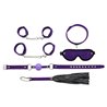 Rimba Bondage Play Complete Restraint Set Purple