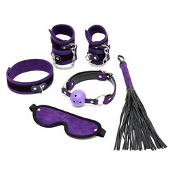 Rimba Bondage Play Complete Restraint Set Purple