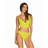 Neonia 2 Piece Bra Set with Zipper Neon Yellow