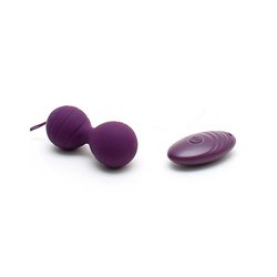 Vibrating Kegel Balls with Remote Control Cannes Purple