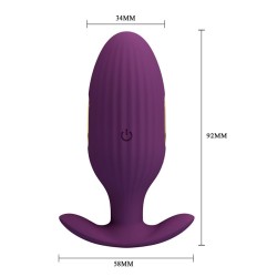 Jefferson Anal Plug with Vibration and Electroshock with App