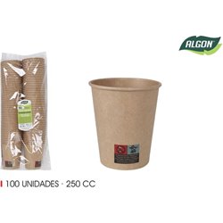 SET-100 VASO CARTON KRAFT 250CC ALGON