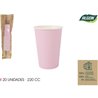 SET-20 VASO CARTON ROSA BABY 220CC ALGON