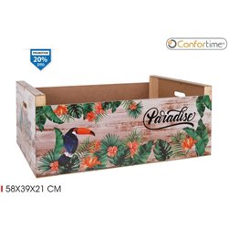 CAJA WOOD BRILLO58X39X21 PARADISE CONFORTIME