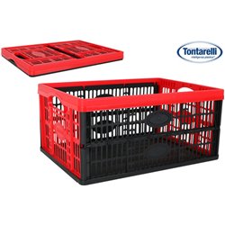 CAJA PLEGABLE 32L/ 47,5X35X23,6CM VOILА ROJO/NEGRO