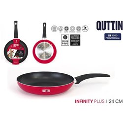 SARTEN 24CM ROJA SOFT T.INFINITY PL QUTTIN