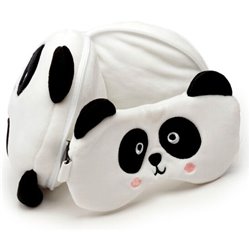 ALMOHADA VIAJE ANTIFAZ OSO PANDA ADORAMALS RESTEAZZZ