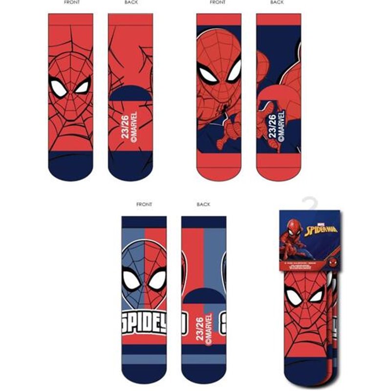 PACK CALCETINES 3 PIEZAS SPIDERMAN