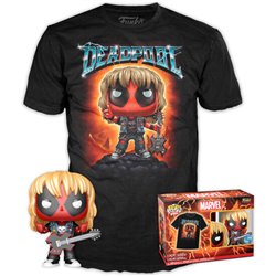 SET FIGURA POP & TEE MARVEL DEADPOOL HEAVY METAL