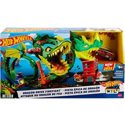 PISTA DRAGON DRIVE FIREFIGHT CITY HOT WHEELS