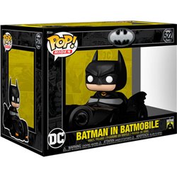 FIGURA POP RIDES DELUXE DC COMICS BATMAN IN BATMOBILE