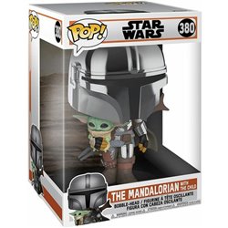 FIGURA POP STAR WARS MANDALORIAN WITH YODA CHILD 25CM