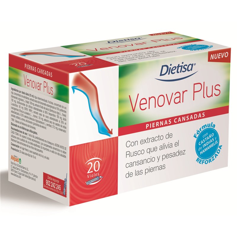 Dietisa Venovar Plus 20 Viales - unisex