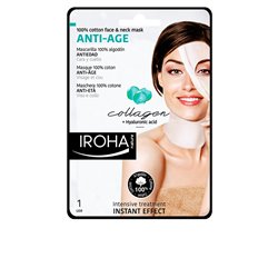 Iroha Nature Anti Age Cotton Face And Neck Mask Collagen 1 Unit - unisex