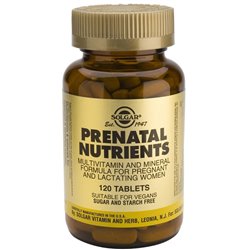 Solgar Prenatal Nutrients 120 Tablets - unisex