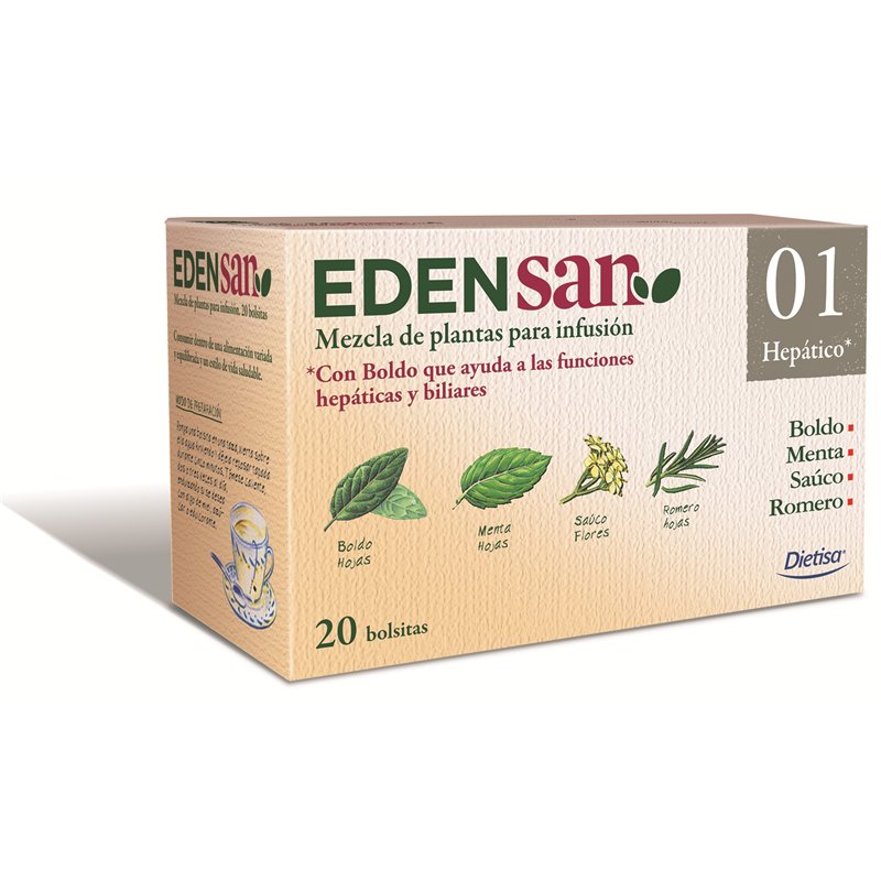 Dietisa Edensan 01 Hepatico 20 Filtros - unisex