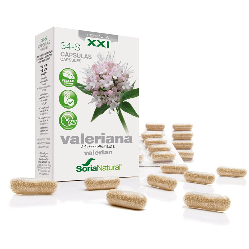 Soria 34-S Valeriana 600 Mg 30 Caps Liberacion Prolongad - unisex