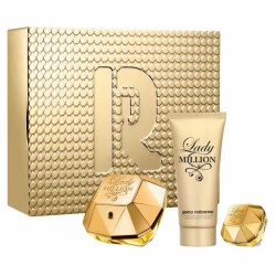 Paco Rabanne Lady Million Eau De Parfum Spray 80ml Set 3 Pieces - unisex