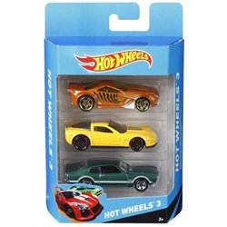 COCHE HOT WHEELS PACK DE 3 COCHES - MODELOS SURTIDOS