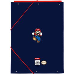 CARPETA FOLIO 3 SOLAPAS SUPER MARIO "WORLD"