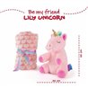 PELUCHE + MANTA SUAVE UNICORNIO LILY 22CM