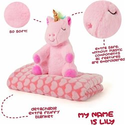 PELUCHE + MANTA SUAVE UNICORNIO LILY 22CM