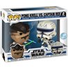 BLISTER 2 FIGURAS POP STAR WARS THE CLONE WARS DUELS PONG KRELL & CAPTAIN REX EXCLUSIVE