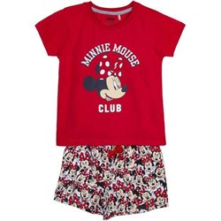 PIJAMA CORTO SINGLE JERSEY PUNTO MINNIE RED