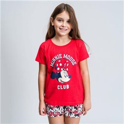 PIJAMA CORTO SINGLE JERSEY PUNTO MINNIE RED