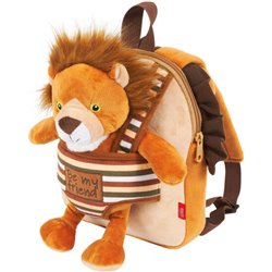 MOCHILA REVERSIBLE + PELUCHE LENNY LION 25CM