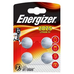 Lithium 3V button cell batteries (CR2025) 4 pieces