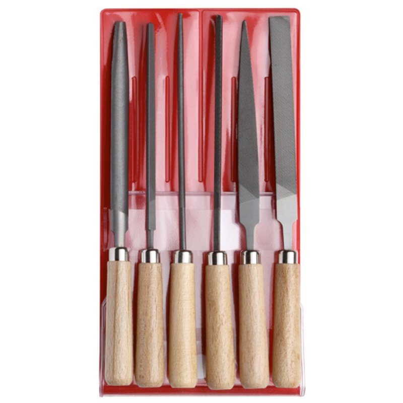 File Set with Wooden Handle 6-Piece