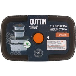 FIAMBRERA SS HERMETICA RECT.1000ML QUTTIN