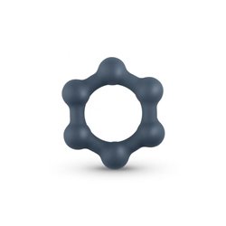 Hexagon Cockring With Steel Balls