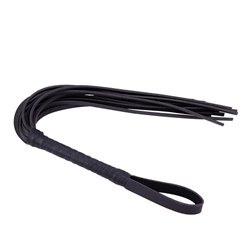 Leather Whip 72 cm Black