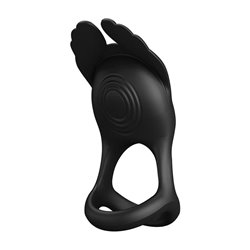 Silas Vibrating Penis Ring Black