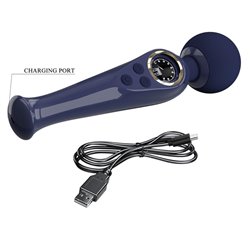 Skyler Massager Wand with Digital Screen Blue