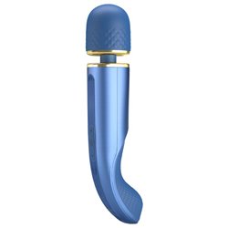 Vibrating Wand USB Silicone Blue