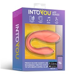 Couple Toy with App Flexible Silicone Salmon