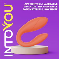 Couple Toy with App Flexible Silicone Salmon