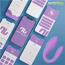 Couple Toy with App Flexible Silicone Lavender